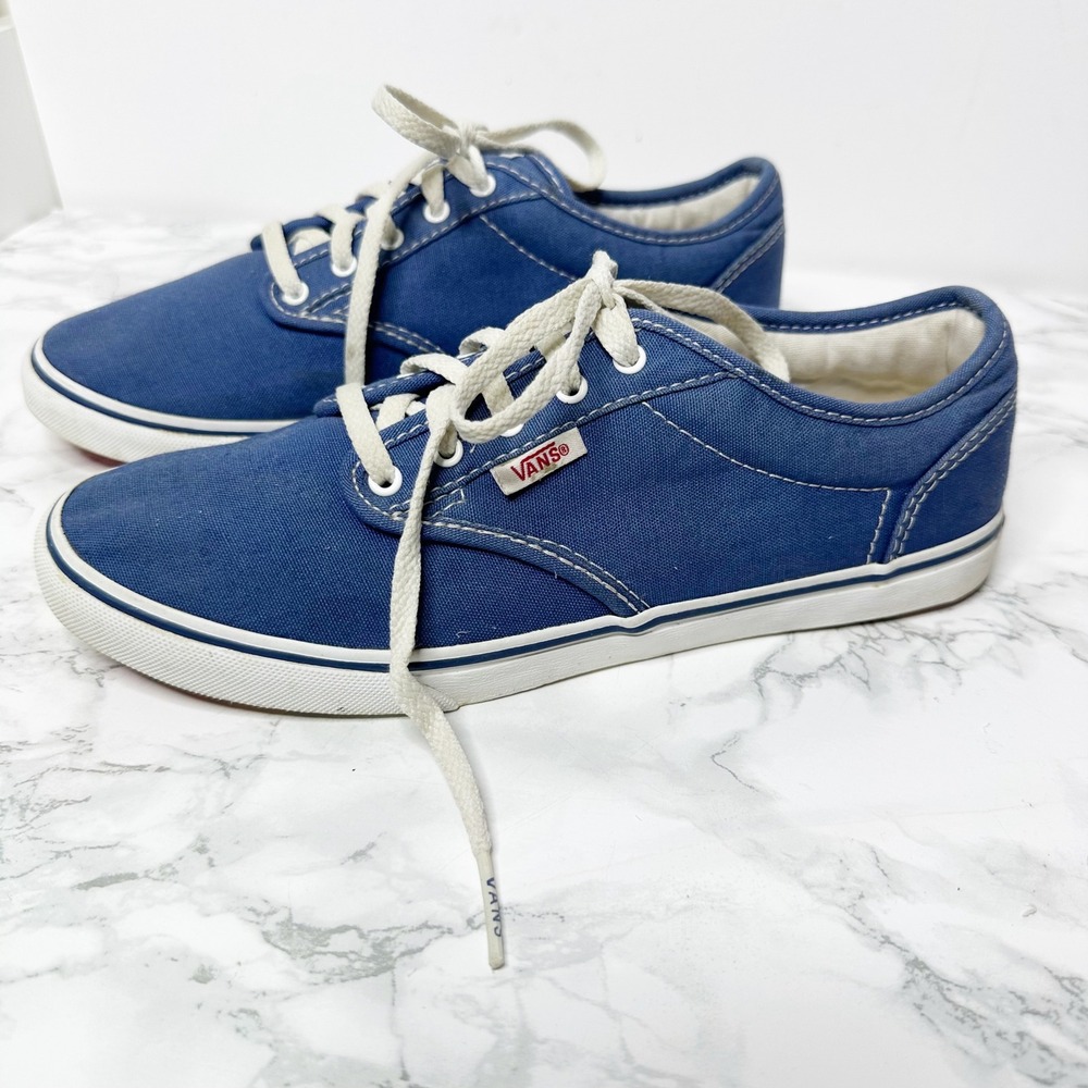 Vans Authentic Lo Pro Sneakers Women 7 Blue Good Canvas Low Top VN-0NJOLNJ
